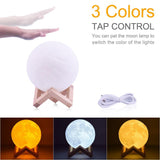 Moon Lamp 3D Print Night Light - LuxxStores