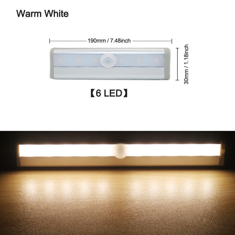 LED Motion Sensor Light Cupboard Wardrobe Bed Lamp - LuxxStores