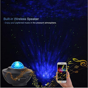 Galaxy Star Lights Ocean Wave Projector ( Built-in Bluetooth Speaker and Remote Control) - LuxxStores