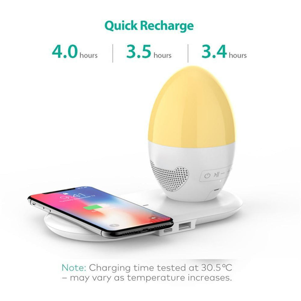 Household Bluetooth Audio Table Lamp Charging Bedroom Feeding Bedside Night Light Wireless Charger - LuxxStores