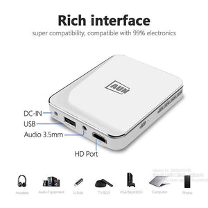 AUN MINI Projector X3, Android/IOS Phone Screen Mirroring, Multimedia system - LuxxStores