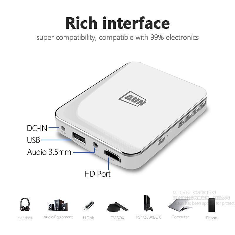 AUN MINI Projector X3, Android/IOS Phone Screen Mirroring, Multimedia system - LuxxStores
