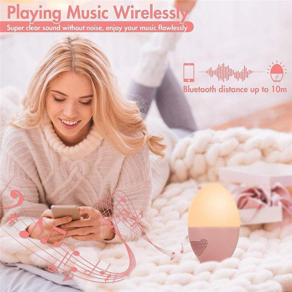 Household Bluetooth Audio Table Lamp Charging Bedroom Feeding Bedside Night Light Wireless Charger - LuxxStores