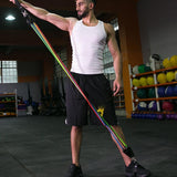 11pcs Pull Rope Fitness Exercises Resistance Bands Training Workout Yoga - LuxxStores