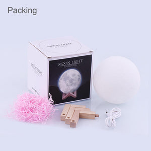 Moon Lamp 3D Print Night Light - LuxxStores