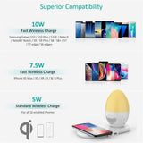 Household Bluetooth Audio Table Lamp Charging Bedroom Feeding Bedside Night Light Wireless Charger - LuxxStores