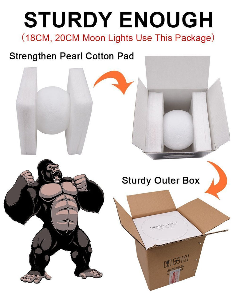 Moon Lamp 3D Print Night Light - LuxxStores
