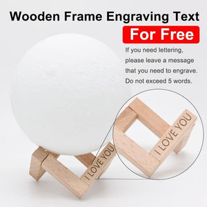Moon Lamp 3D Print Night Light - LuxxStores