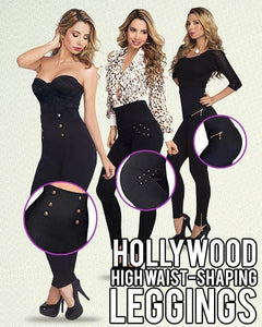 Hollywood High Waist Shaping Leggings - LuxxStores
