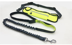 Handsfree Bungee Dog Leash with Waist Bag - LuxxStores