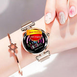 Women Smart Watch - Heart Rate Monitor, Fitness Tracker, Bluetooth Waterproof - LuxxStores