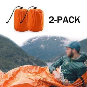 Outdoor Emergency Sleeping Bag (2Pcs) - LuxxStores