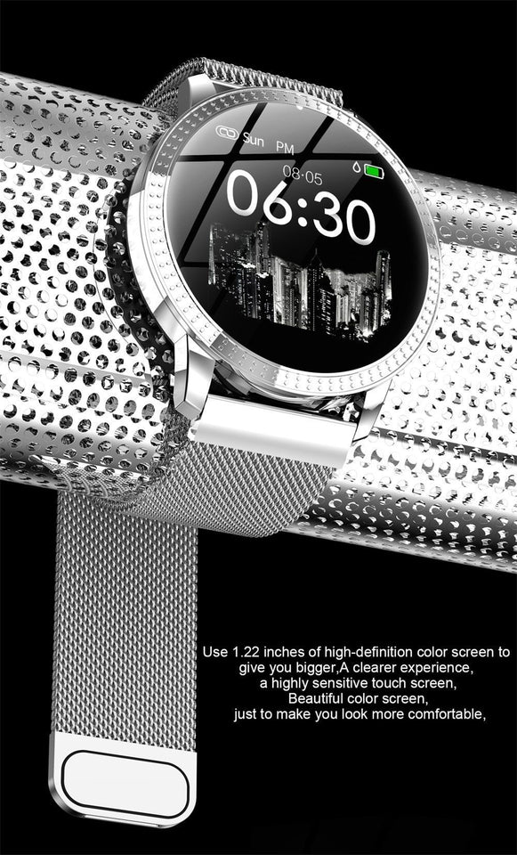 Smart Watch Waterproof Blood Pressure Monitor For Men Women - LuxxStores