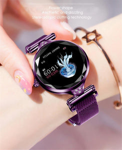 Women Smart Watch - Heart Rate Monitor, Fitness Tracker, Bluetooth Waterproof - LuxxStores