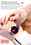 Women Smart Watch - Heart Rate Monitor, Fitness Tracker, Bluetooth Waterproof - LuxxStores