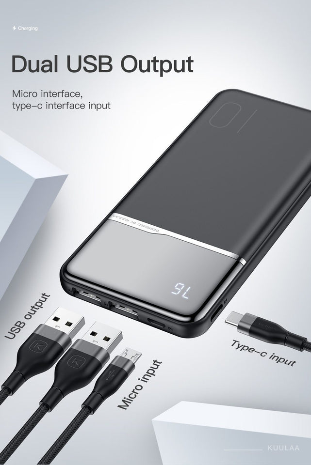 Power Bank 10000mAh Portable Charging - LuxxStores