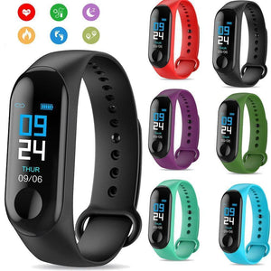 Smart Watch M3X - Heart Rate Blood Pressure Monitor For Men Women - LuxxStores