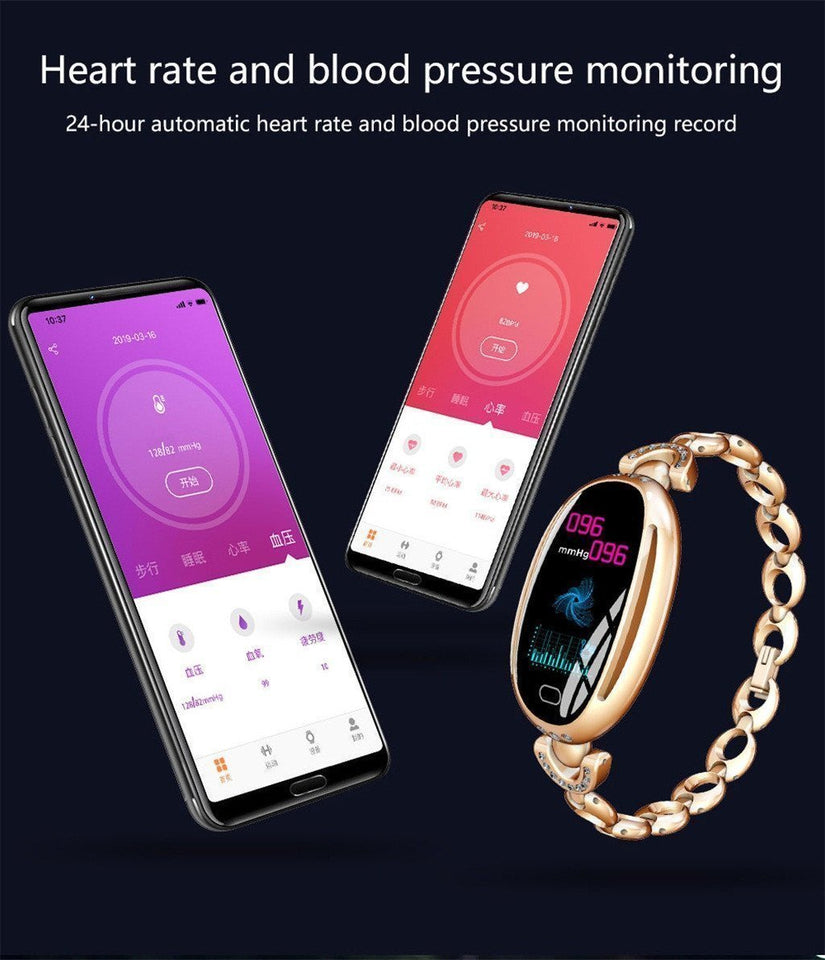 E68 Smart watch Bracelet - Blood Pressure Monitor - LuxxStores