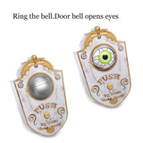 Halloween One eyed Doorbell Decoration Ghost's Day Glowing Hanging Piece Whole Door Hanging Plastic Doorbell Eyeball bell decor