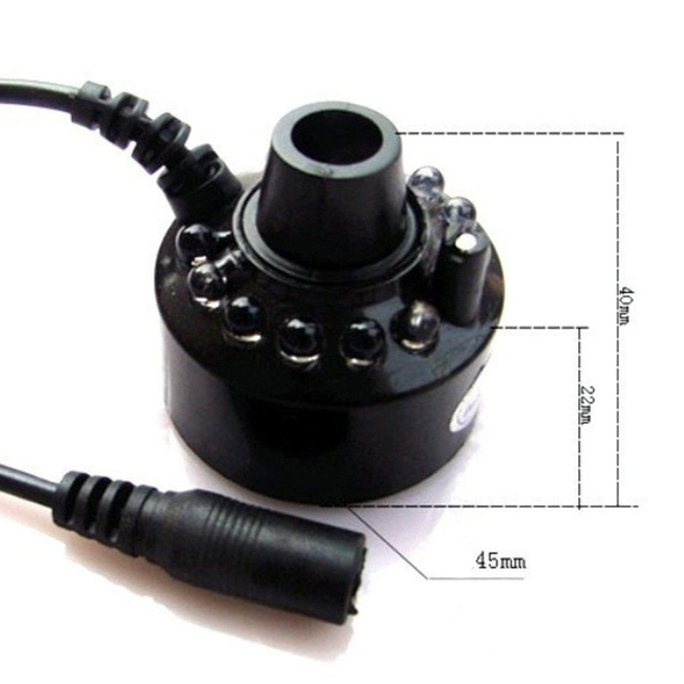 Mist Maker Smoke Fog Machine Color Changing Party Prop With 12 LED - LuxxStores