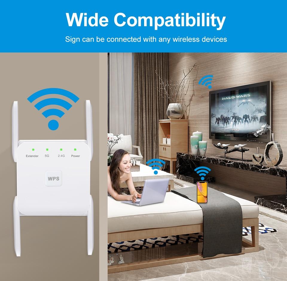 WiFi Range Extender Signal Booster with 4 External Antennas - LuxxStores