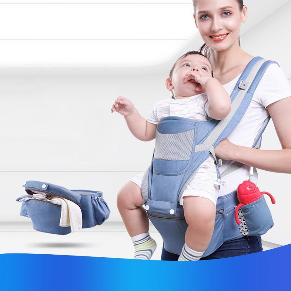Baby Carrier With Infant Hip Seat For Baby Travel - LuxxStores