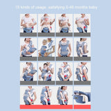Baby Carrier With Infant Hip Seat For Baby Travel - LuxxStores