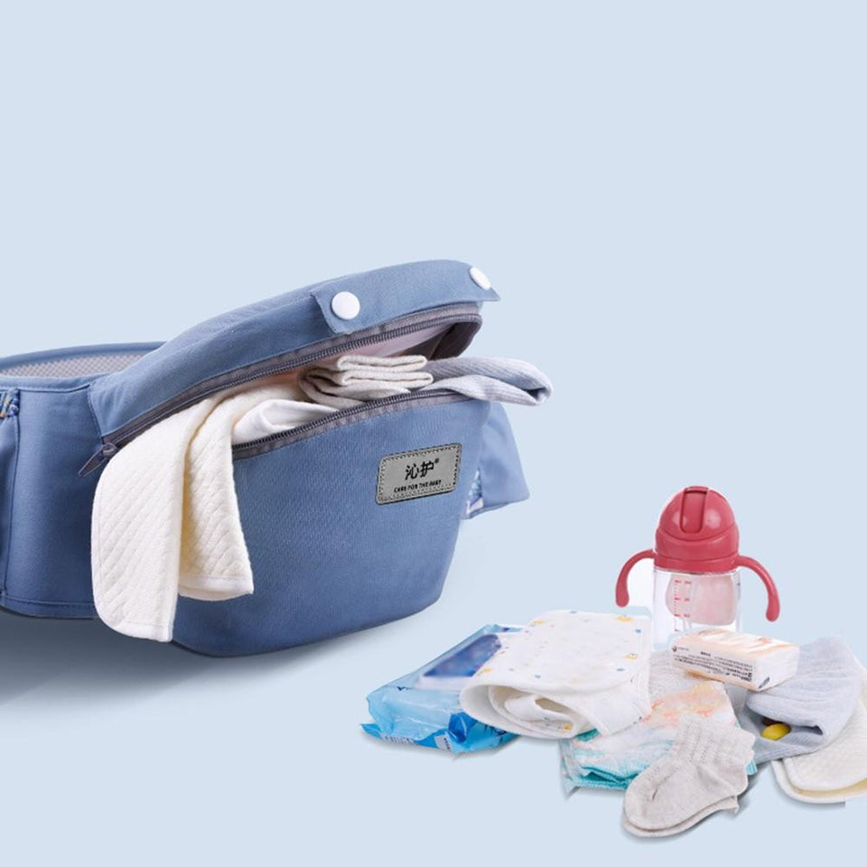 Baby Carrier With Infant Hip Seat For Baby Travel - LuxxStores