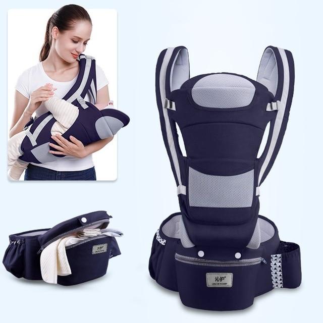 Baby Carrier With Infant Hip Seat For Baby Travel - LuxxStores