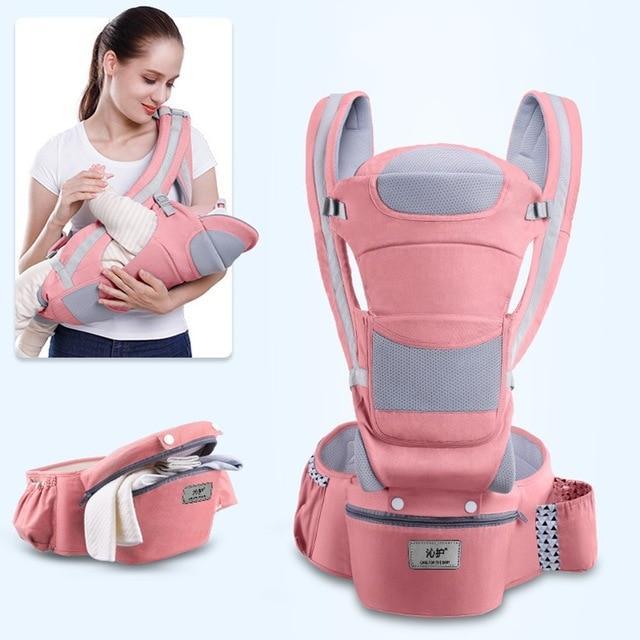 Baby Carrier With Infant Hip Seat For Baby Travel - LuxxStores