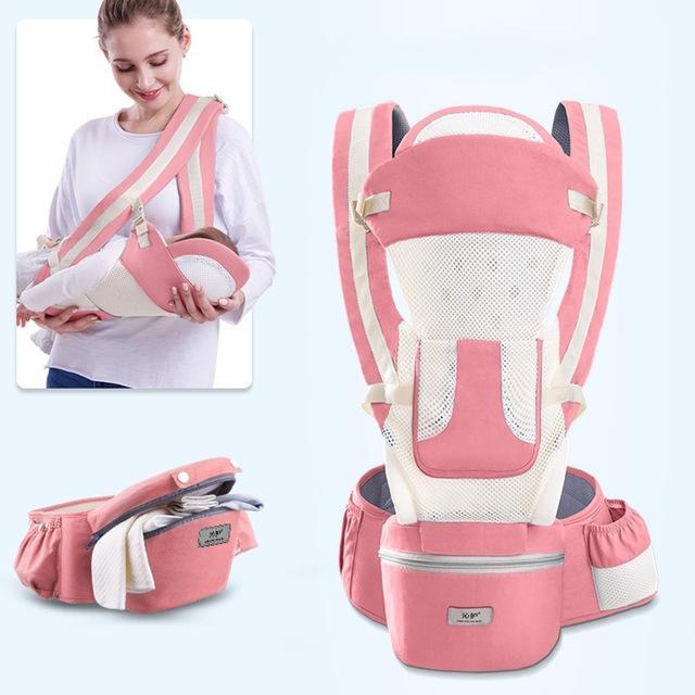 Baby Carrier With Infant Hip Seat For Baby Travel - LuxxStores