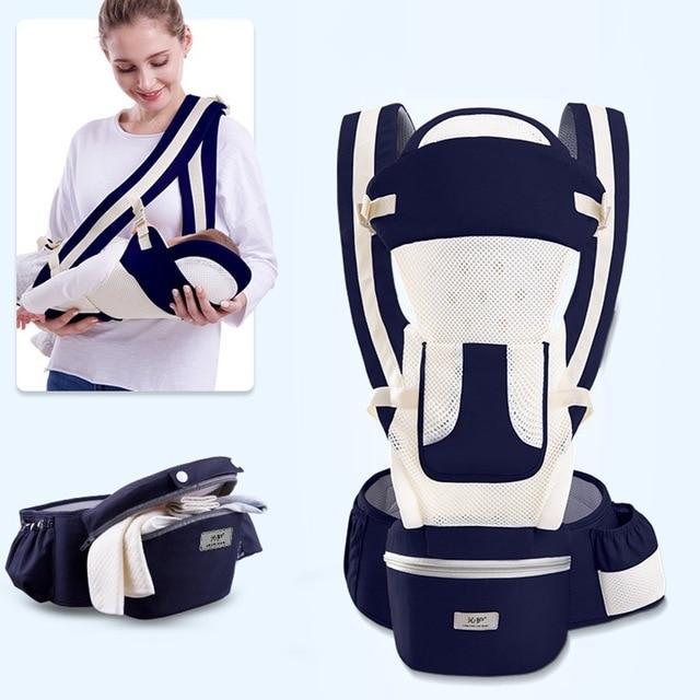 Baby Carrier With Infant Hip Seat For Baby Travel - LuxxStores