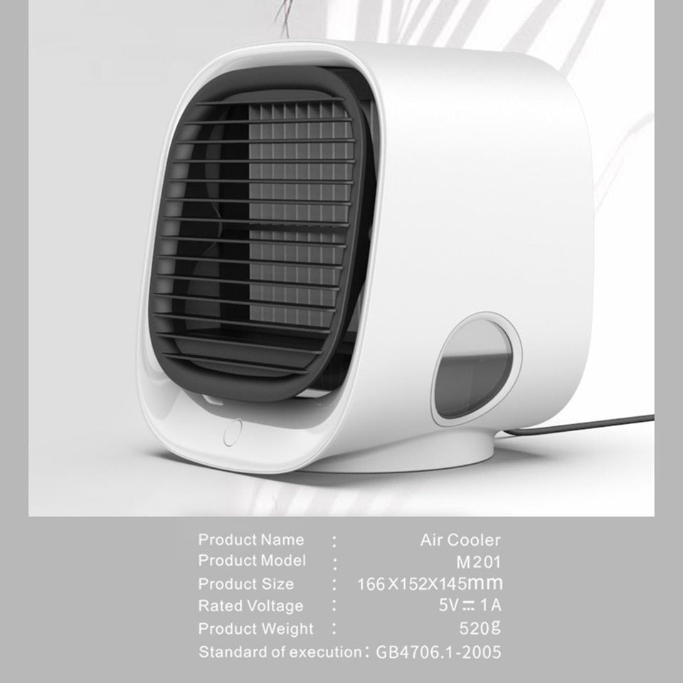 Mini Air Cooler | Mini Portable Air Conditioner with Night Light - LuxxStores