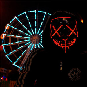 Halloween LED Mask Purge Mask by Valued Essentials