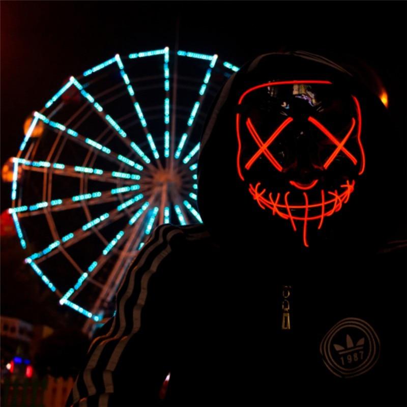 Halloween LED Mask Purge Mask by Valued Essentials