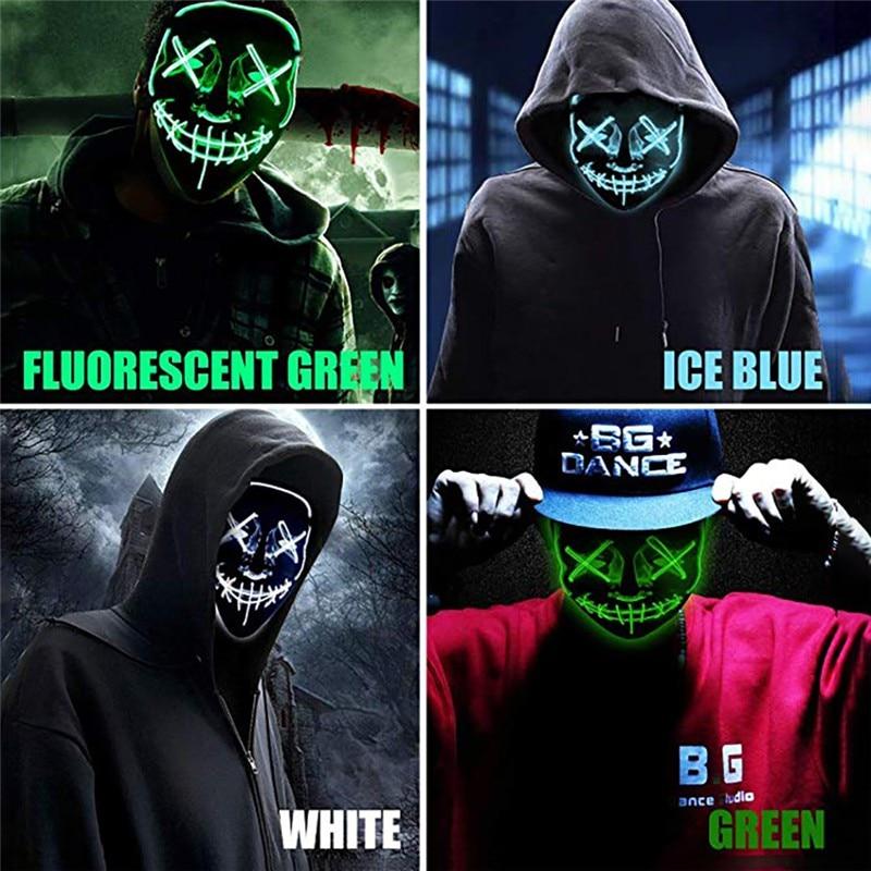 Halloween LED Mask Purge Mask by Valued Essentials
