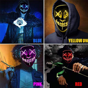 Halloween LED Mask Purge Mask by Valued Essentials