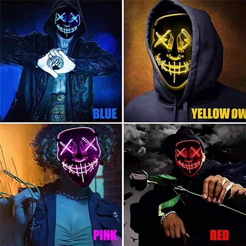 Halloween LED Mask Purge Mask by Valued Essentials