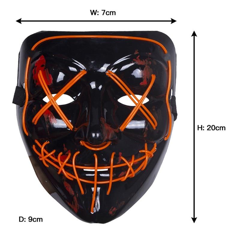 Halloween LED Mask Purge Mask by Valued Essentials
