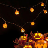 1.5m 10Led Halloween Pumpkin Ghost Skeletons Bat Spider Led Light String Festival Bar Home Party Decor Halloween Ornament