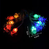 1.5m 10Led Halloween Pumpkin Ghost Skeletons Bat Spider Led Light String Festival Bar Home Party Decor Halloween Ornament