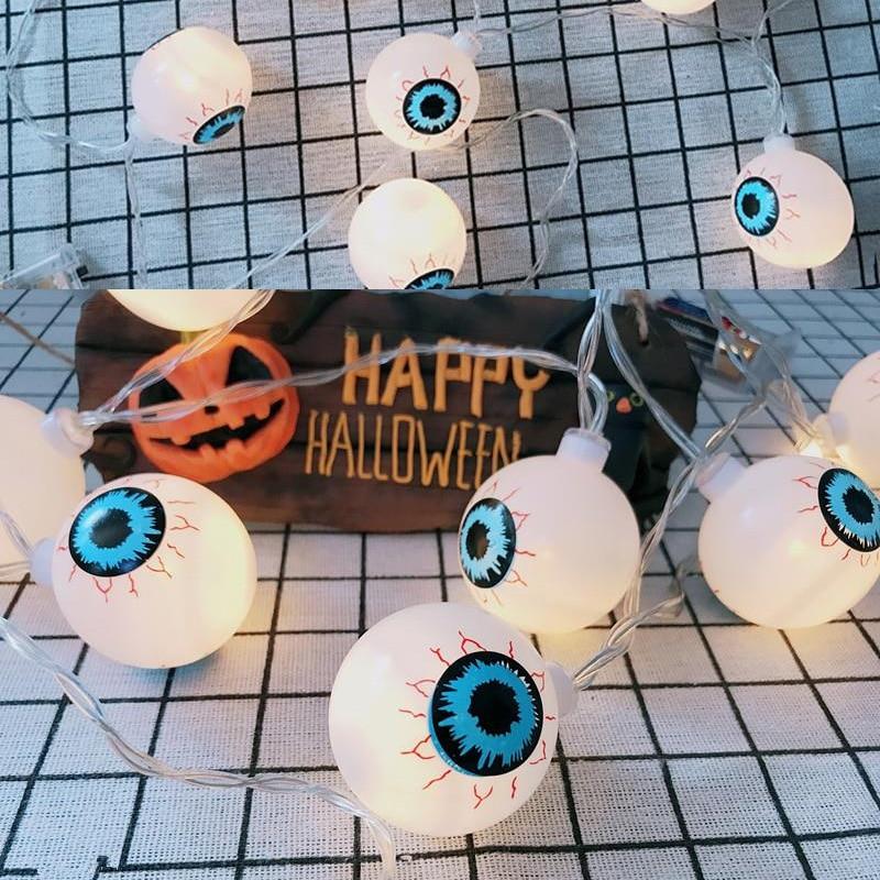 1.5m 10Led Halloween Pumpkin Ghost Skeletons Bat Spider Led Light String Festival Bar Home Party Decor Halloween Ornament