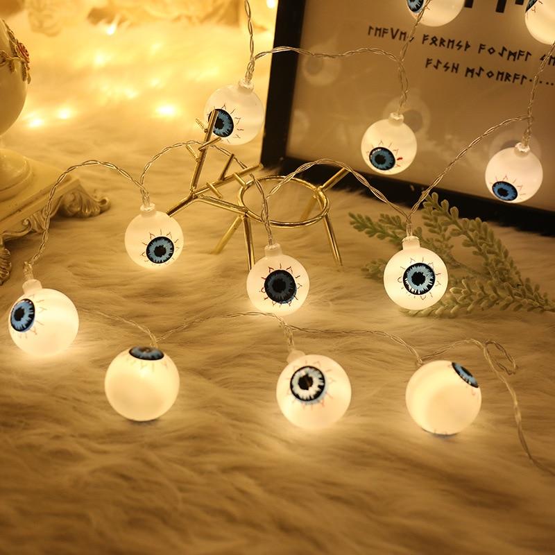 1.5m 10Led Halloween Pumpkin Ghost Skeletons Bat Spider Led Light String Festival Bar Home Party Decor Halloween Ornament