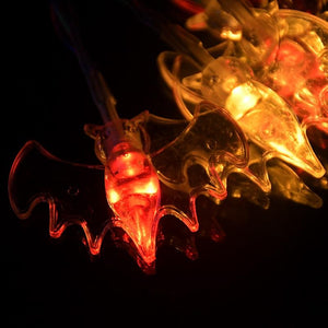 1.5m 10Led Halloween Pumpkin Ghost Skeletons Bat Spider Led Light String Festival Bar Home Party Decor Halloween Ornament