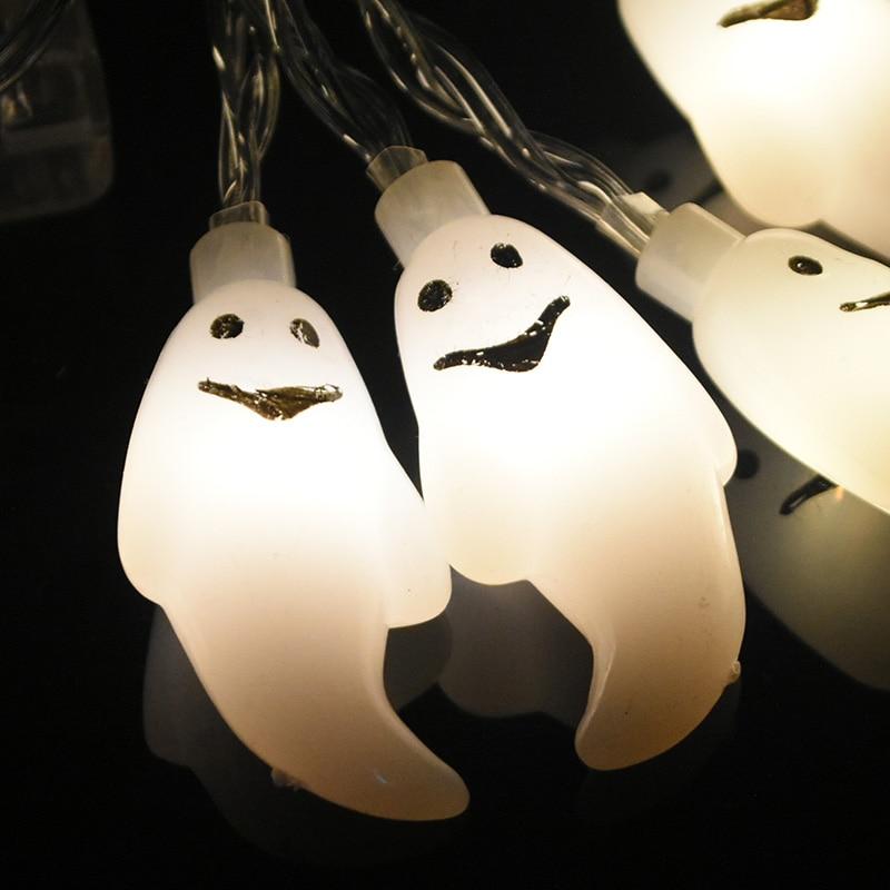 1.5m 10Led Halloween Pumpkin Ghost Skeletons Bat Spider Led Light String Festival Bar Home Party Decor Halloween Ornament