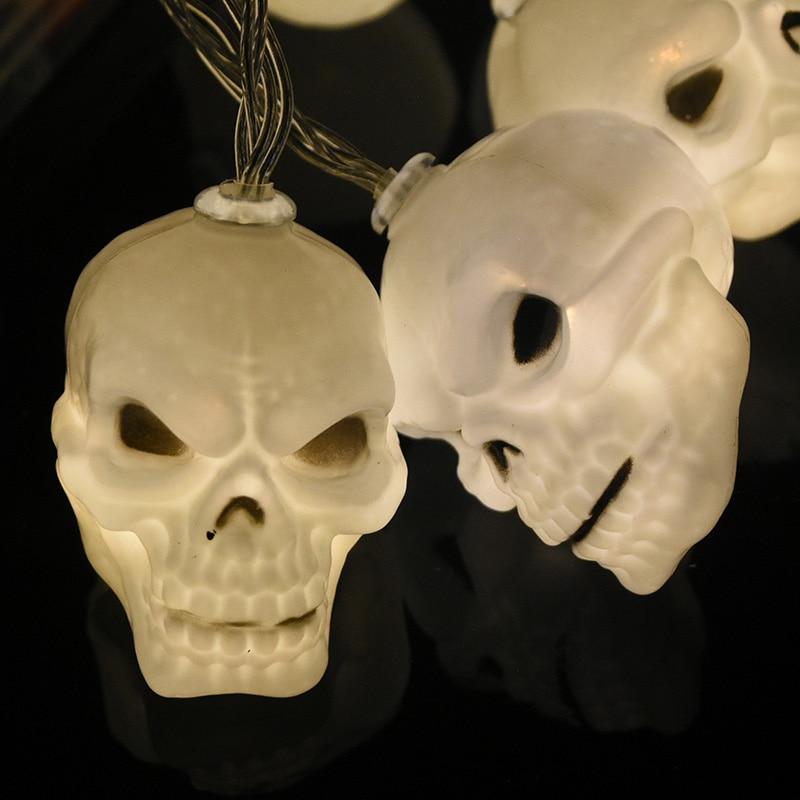 1.5m 10Led Halloween Pumpkin Ghost Skeletons Bat Spider Led Light String Festival Bar Home Party Decor Halloween Ornament