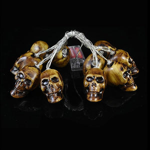 1.5m 10Led Halloween Pumpkin Ghost Skeletons Bat Spider Led Light String Festival Bar Home Party Decor Halloween Ornament