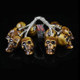 1.5m 10Led Halloween Pumpkin Ghost Skeletons Bat Spider Led Light String Festival Bar Home Party Decor Halloween Ornament