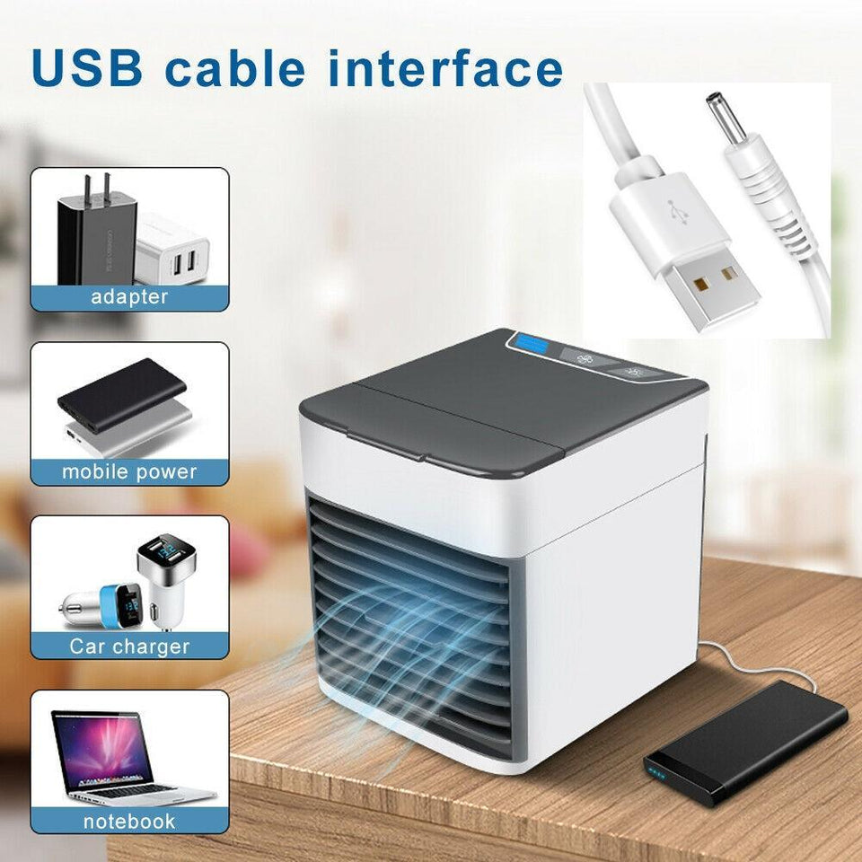 Best Portable Air Conditioner & Mini Air Cooler with 7 Colors LED - LuxxStores