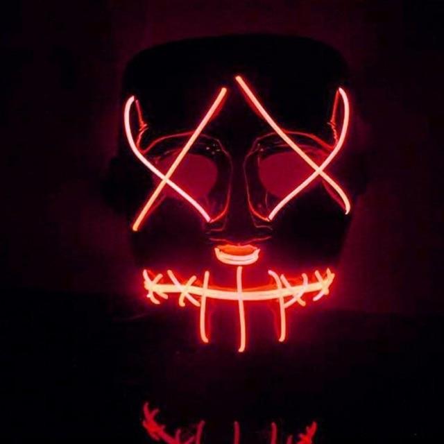 Halloween LED Mask Purge Mask by Valued Essentials